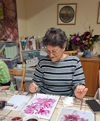 Maľovanie vínom a cviklovou šťavou